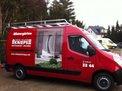 Jonas Druck Fahrzeugbeschriftung für Rolladen Knieps.